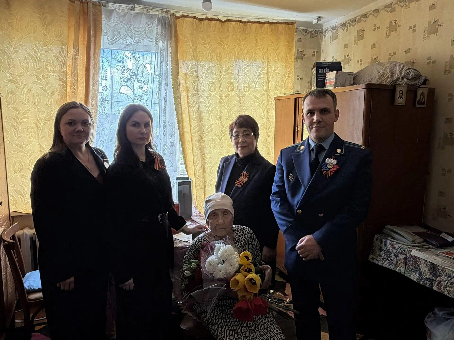 Поздравление вдовы участника В.О.В.
